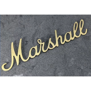 Logo marshall, chữ marshall, chữ inox, logo loa cắt CNC, cắt chữ inox cnc inox theo yêu cầu