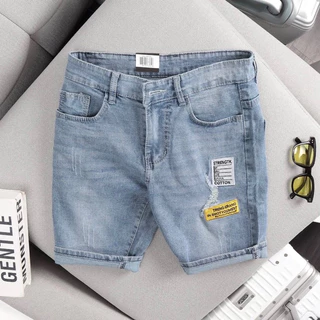 Quần Short Jean nam Chất Vải Jean mềm Co giãn 4 chiều thoải mái