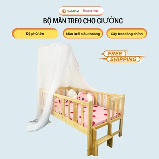 Màn Chống Muỗi Cho Bé Goldcat, Dùng cho giường có kích thước tối đa1m2x2m, khung sắt phun sơn cao 1m7.