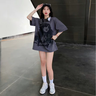 Áo Thun Simon'c Pretty tee - Xám Cotton Nam Nữ Unisex Tay Lỡ Oversize Local Brand HOT 2024