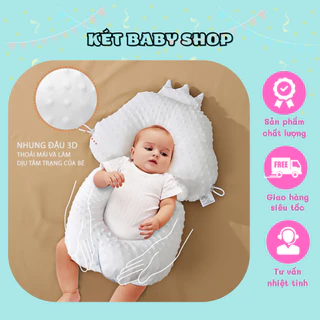 Gối Chữ U Định Hình Chống Méo Đầu Cho Bé Sơ Sinh Chất Liệu Cotton Êm Ái Cải Thiện Giấc Ngủ Và Thoải Mái Khi Nằm Ngủ