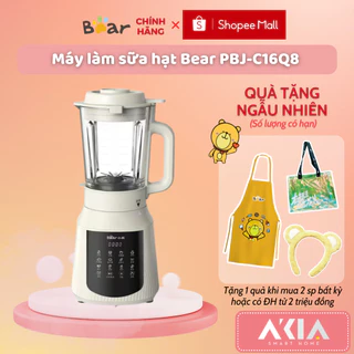 Máy làm sữa hạt 1.5L Bear PBJ-C16Q8, 2 chế độ xay nóng/ lạnh, chống dính, hẹn giờ 24 tiếng, chính hãng