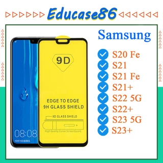 Kính cường lực 9D Samsung S20 Fe/S21/S21Fe/ S21+/S22+/S22+/S23/S23+  Full màn Hình (Tặng kèm Giấy lau)
