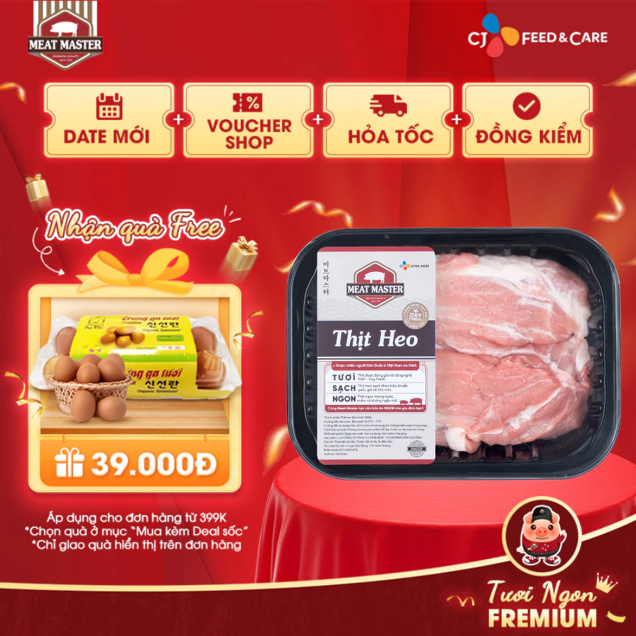 Bắp giò heo rút xương Meat Master (400G) - Thịt heo tươi