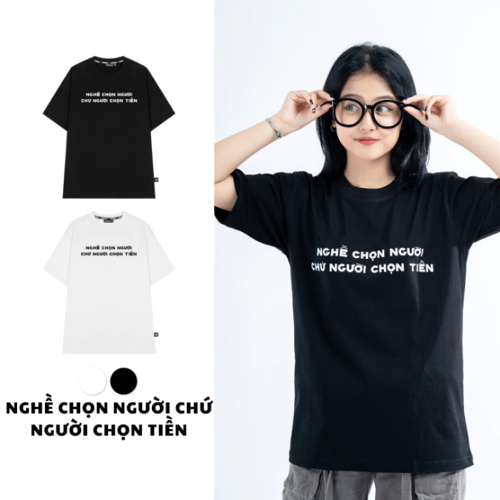 Áo Thun Unisex Localbrand, Áo Phông In Chữ Độc Lạ Chất Vải Cotton Dày Dặn