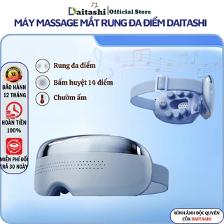 Máy massage mắt DAITASHI S600-D1 cao cấp mát xa rung đa điểm bấm huyệt, chườm ấm, bluetooth nghe nhạc