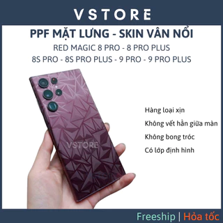 PPF Dẻo Red Magic 8 Pro Pro+ 8S Pro Plus 9 Pro Pro+ Trong Nhám Kim cương Cacbon Trái tim Mảnh vỡ VSTORE HCM