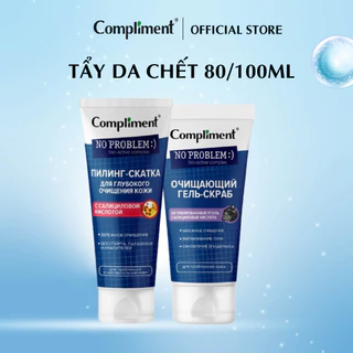 Tẩy tế bào chết da mặt Compliment chứa BHA/than hoạt tính giúp làm sạch, ngừa mụn 80/150ml