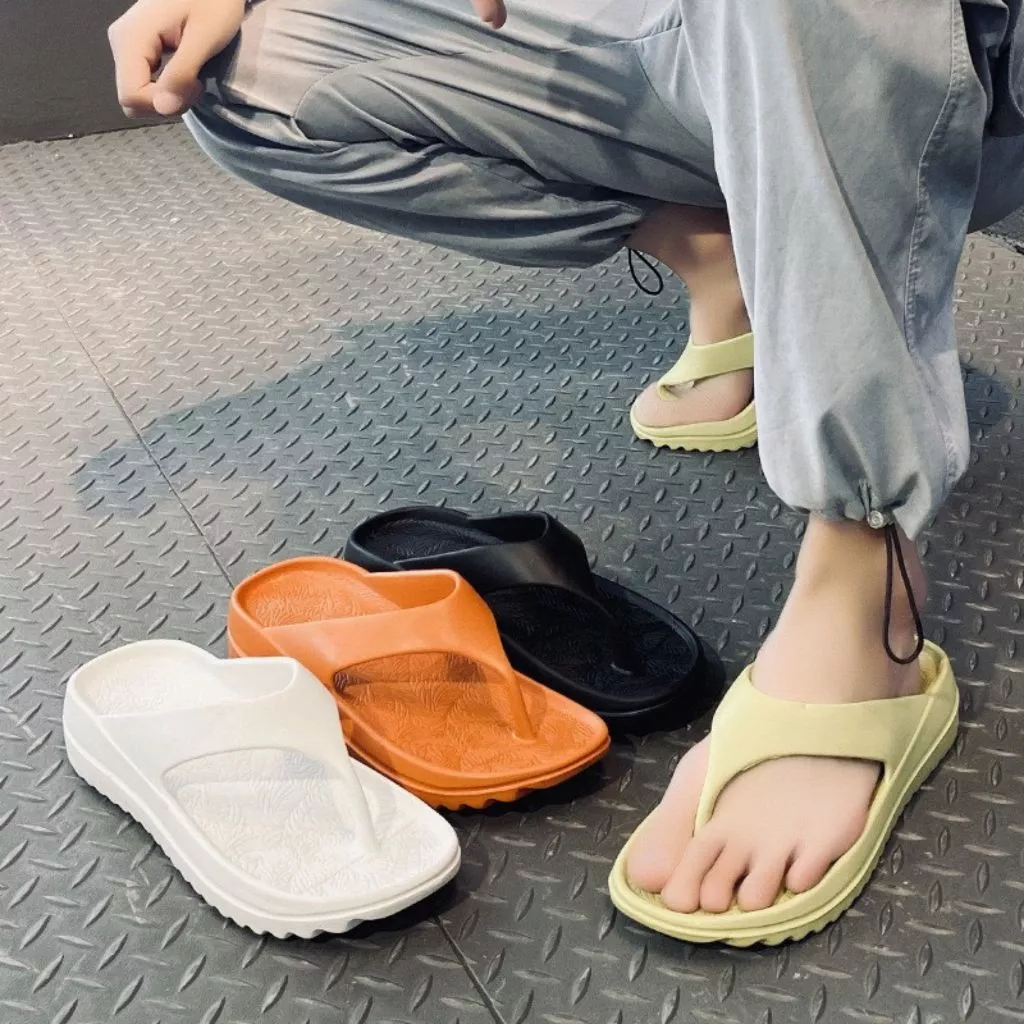 Dép Xỏ Ngón Dáng Cao 4cm, Dép Tông Bánh Mỳ Mẫu Hottend Tôn Dáng 4 Màu Size 36-41-TL