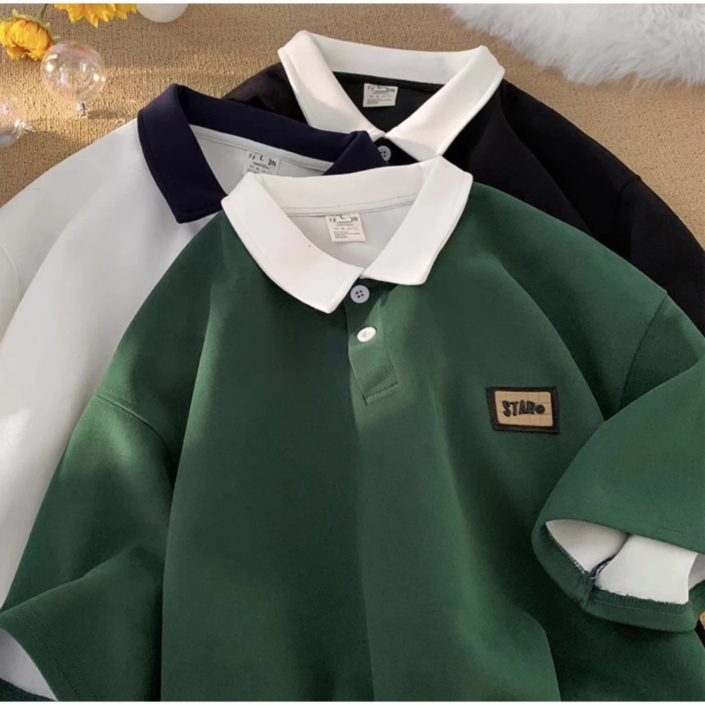 [RẺ VÔ ĐỊCH] Áo Polo Nam Nữ Thêu Chữ STAR Unisex - Áo Cổ Bẻ Chất Mềm Và Mát Cực Chất Tổ Ong