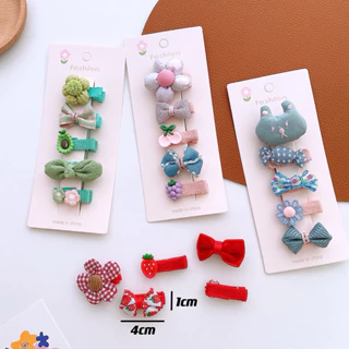 set 5 kẹp tóc mini cho bé yêu