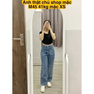 Order - Quần Jeans Nữ Ống Suông Cổ Điển Size XXS XS Cho nấm M4x (Ảnh Thật)