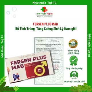 FERSEN PLUS MAB _ Bổ tinh trùng, tăng cường sinh lý nam. Hàng chính hãng nhập khẩu Pháp, Hộp 30 gói