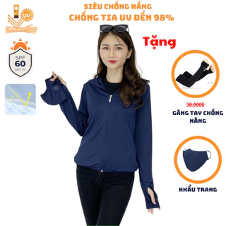 Áo chống nắng nữ nam , Áo chống tia UV UPF50++  nam nữ BIUYN - loại ngắn 2 lớp dày chống tia UV tốt thông hơi thoáng mát