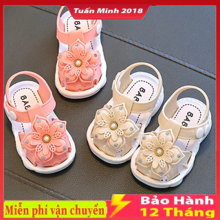 Dép Sandal Bé Gái Thời Trang Mùa Hè Phiên Bản Hàn Quốc Bông Hoa Đính Đá Cho Bé Gái 0-3 Tuổi