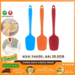 Phới Vét Bột Spatula Silicone Dài 20,5CM Làm Bánh Đa Năng, Dạng Thìa An Toàn Tiện Lợi - Chịu Nhiệt Cao