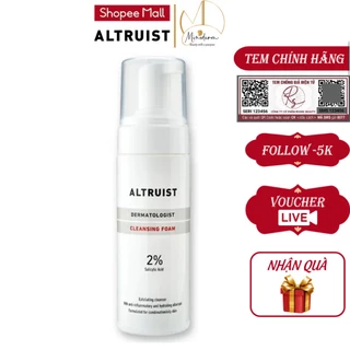 Sữa rửa mặt Altruist 2% Salicylic acid (BHA) dành cho da dầu mụn 150ml