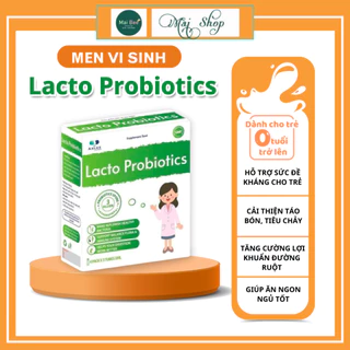 Men vi sinh lacto probiotics, bổ sung lợi khuẩn, hỗ trợ tiêu hóa - hộp 20 ổng