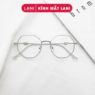 Gọng kính cận nữ LANI kim loại cứng cáp 19050 đa giác cá tính