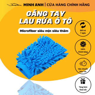 GĂNG TAY RỬA XE Ô TÔ, BAO TAY SIÊU MỀM SỢI MICROFIBER SIÊU SẠCH AN TOÀN CHO TAY