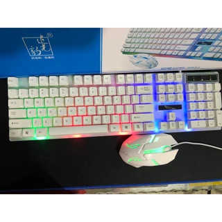 Combo phím và chuột giả cơ có LED mới siêu bền_ Bàn phím Có Dây, Chống Nước Chơi Game Led chơi đêm