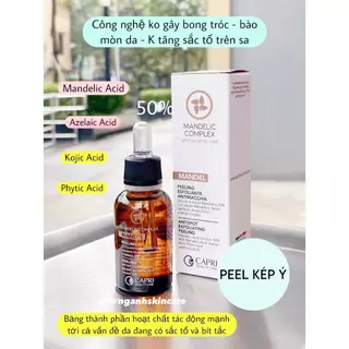 Peel Ý Mandelic tác động kép se lcl , căng bóng làm sáng không bong tróc 30ml