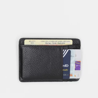 Ví Đựng Thẻ Card Holder Da Thật Genuine Leather Kiểu Dáng Thanh Lịch Aaa Jeans