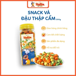 Snack Và Đậu Thập Cẩm FunMix Tân Tân 200g/hũ