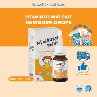 Vitamin D3 Newborn Drops Dạng Nhỏ Giọt Hỗ Trợ Hấp Thu Canxi, Giúp Phát Triển Chiều Cao, Chắc Khỏe Xương