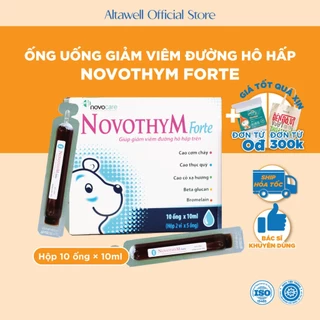 Ống Uống Tăng Sức Đề Kháng Novothym Forte Giảm Viêm Đường Hô Hấp, Giảm Ho, Viêm Họng, Cảm Cúm