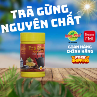 Trà Gừng Nguyên Chất Hòa Tan Hùng Phát Hũ 100g