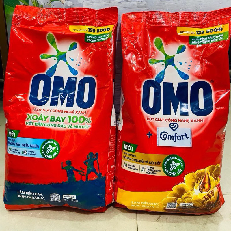 Bột giặt OMO túi 5.3kg/ 5.7kg đủ loại chính hãng Unilever Việt Nam