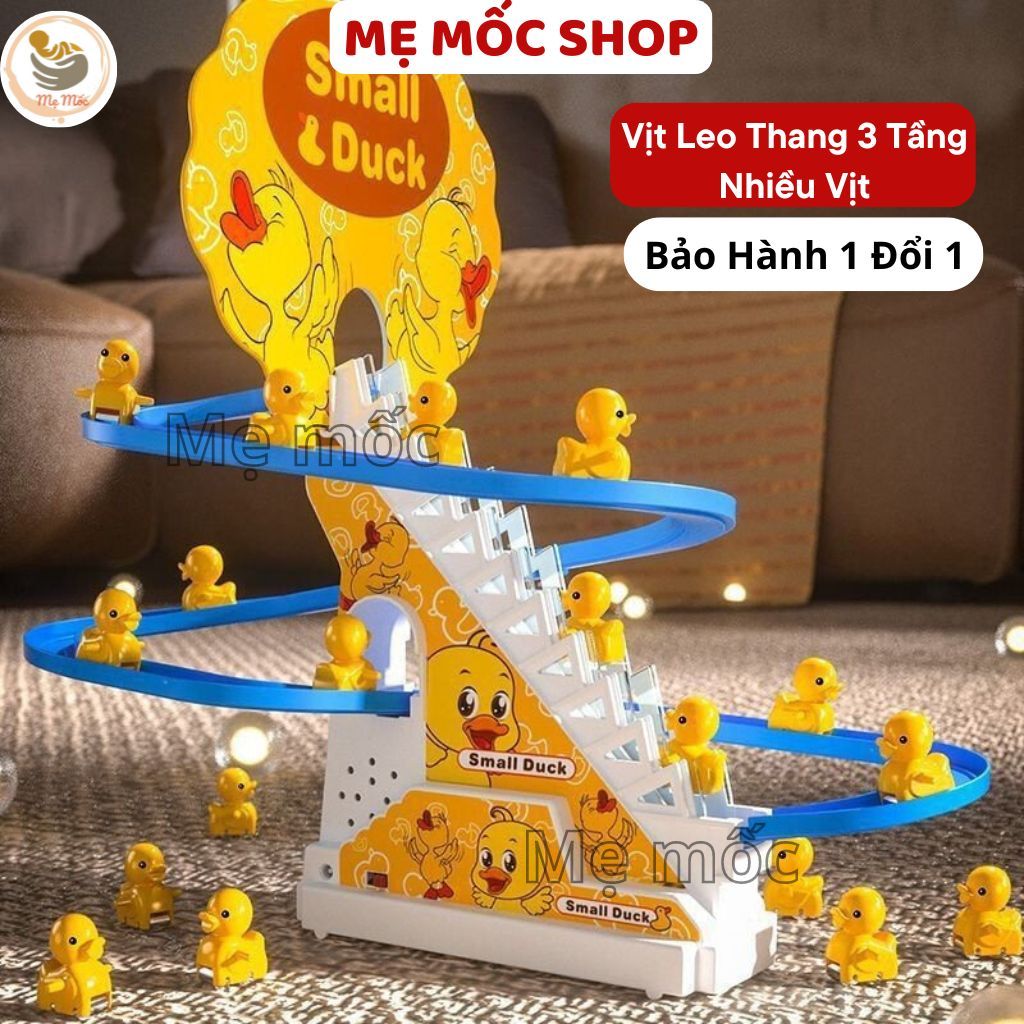 Đồ Chơi Cầu Trượt Vịt Vàng Leo Thang Phát Nhạc Cực Vui Tai Cho Bé Yêu Kèm Đèn…
