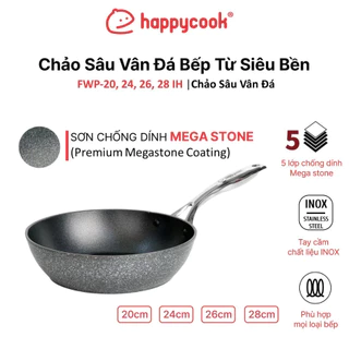 CHẢO SÂU CHỐNG DÍNH ĐÁY TỪ HAPPYCOOK FORGED MEGA