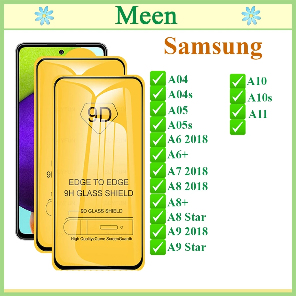 Kính cường lực 9D Samsung A04/A04s/A05/A05s/A6/A6+/A7/A8/A8+/A8star/A9/A9star/A10/A10s/A11 Full Màn Hình (Tặng Giấy Lau)