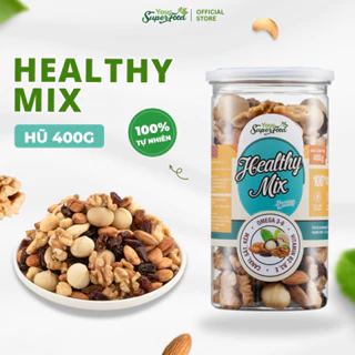 Hạt Dinh Dưỡng Healthy Mix Nuts 5 Loại Hạt Macca, Hạt Óc Chó, Hạt Hạnh Nhân, Hạt Điều, Nho Từ Your Superfood