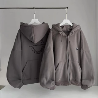 Áo Khoác Hoodie Túi Ngược DESSU Xám Chì form boxy nhiều màu sắc form rộng khoác ngoài cho nam và nữ mùa hè chông nắng