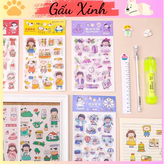 Bộ 4 sticker nhiều chủ đề