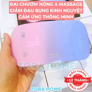 Máy chườm bụng kinh,máy massage bụng kinh nguyệt 3 chế độ nóng cao cấp sạc điện cảm ứng Tora