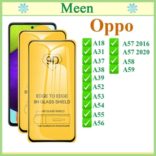 Kính cường lực 9D Oppo A18/A31/A37/A38/A39/A52/A53/A54/A55/A56/A57/A58/A59 Full Màn Hình ( Tặng Giấy Lau)