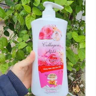 (HOT) Sữa tắm nước hoa 1000ml, Sữa tắm trắng da Collagen Ajola cao cấp - Dùng là mê