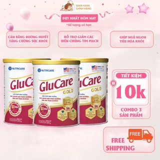 Sữa bột Nutricare Glucare Gold dinh dưỡng cho người tiểu đường (mẫu mới 850g)