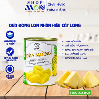 Dứa ngâm nước đường Cát Long 565gr