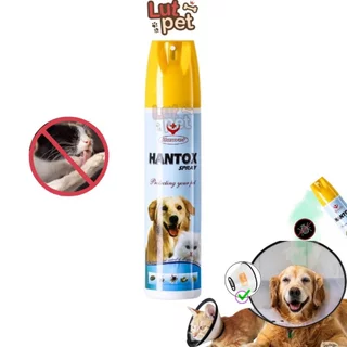 Xịt Hantox Spray bọ chét ve chấy rận ghẻ chó mèo 300ml - loại bỏ các loại bọ trên gia súc gia cầm