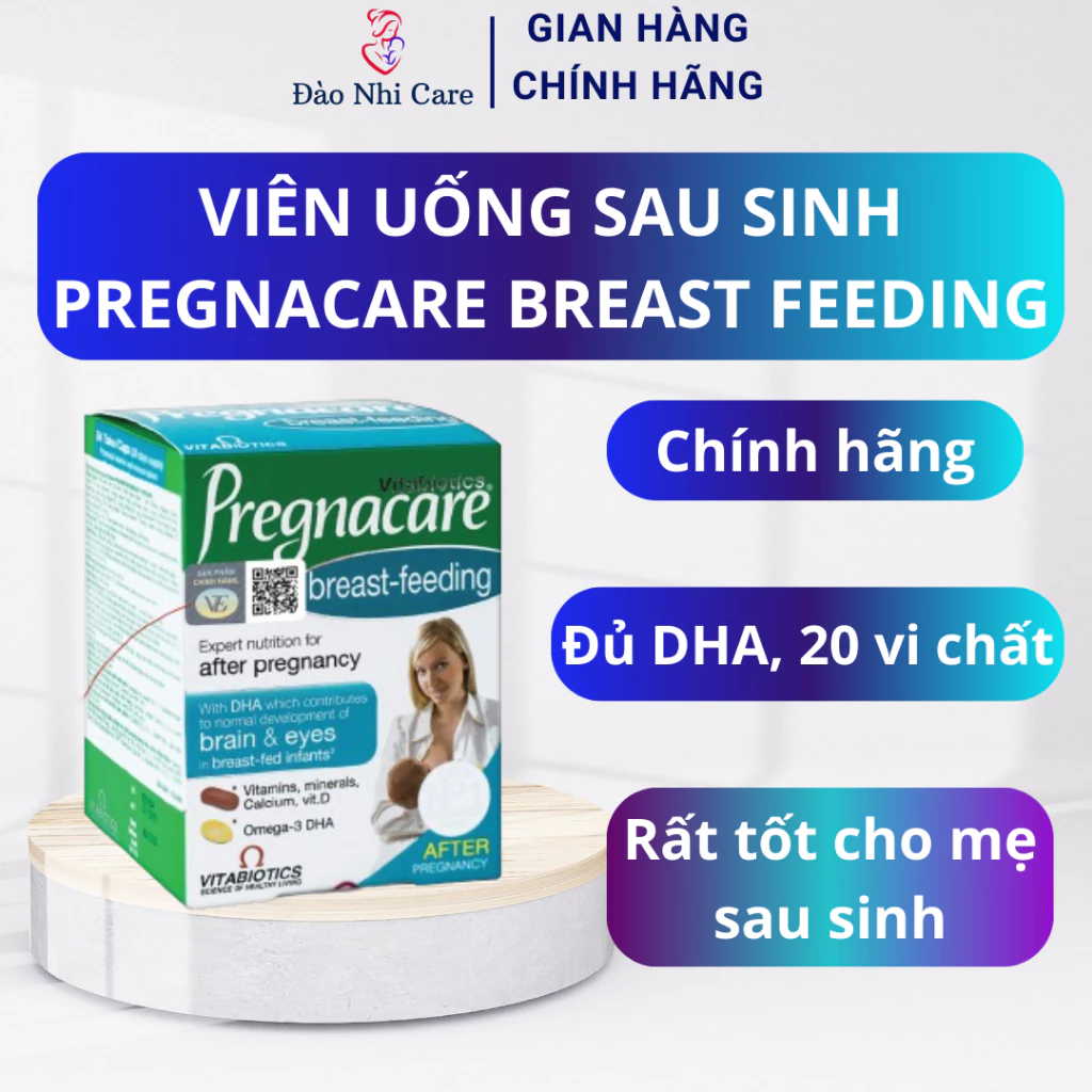 CHÍNH HÃNG Viên bú, viên uống sau sinh Pregnacare Breast feeding - Vitamin Tổng Hợp Cho Mẹ Sau Sinh Lợi sữa 84 Viên