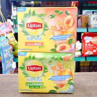 Trà Lipton ice tea vị chanh / vị đào 224g (16 gói x14g)