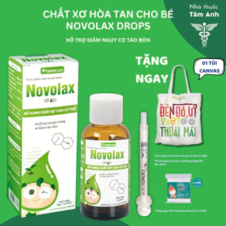 Chất xơ hòa tan Novolax drops giảm táo bón cho cả mẹ bầu và trẻ nhỏ