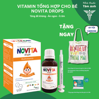 Multivitamin Novita drops giúp bé ăn ngon, tăng sức đề kháng, giảm ốm vặt