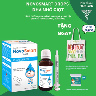 NovoSmart drops bổ sung Omega-3, DHA, EPA cho bé thông minh, mắt sáng