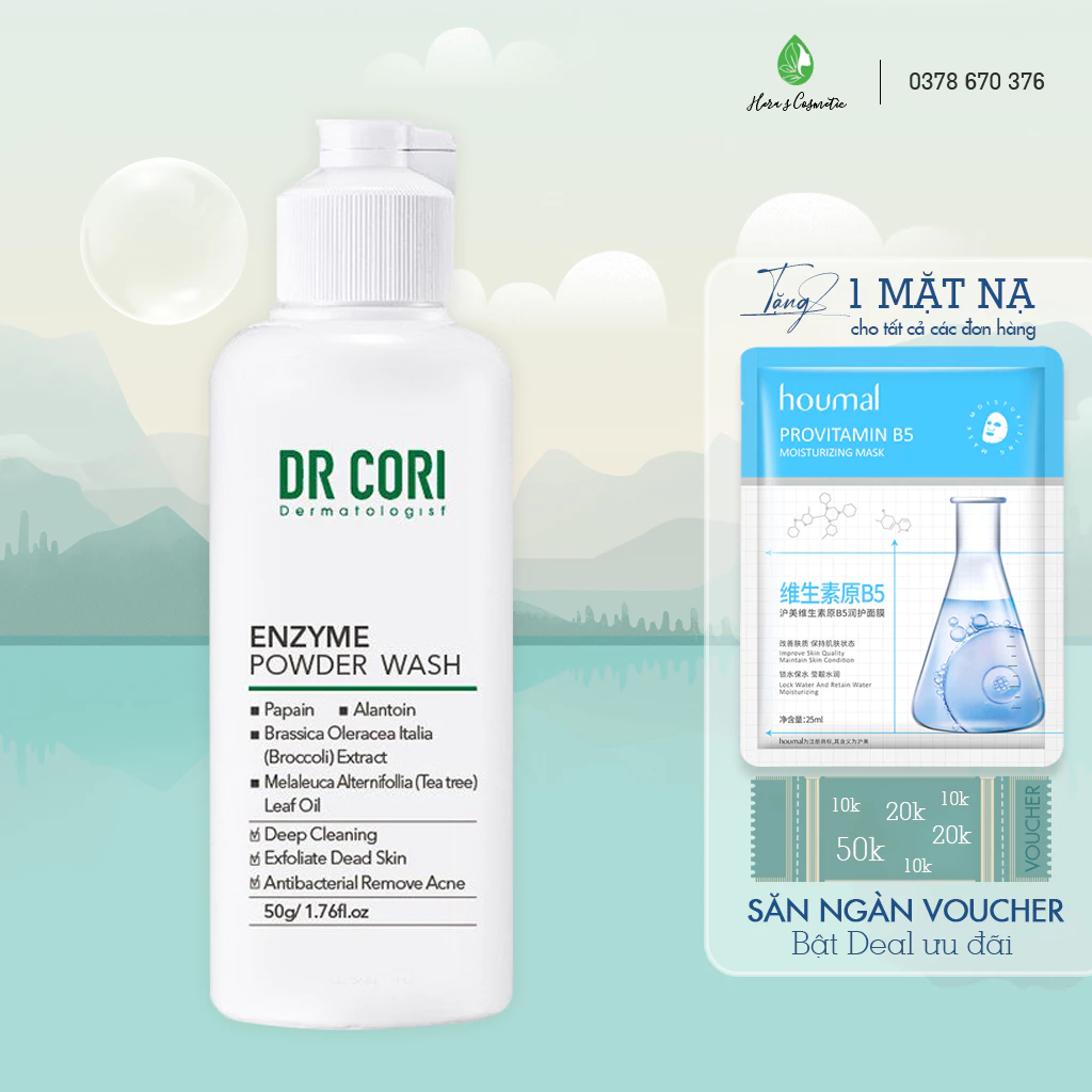 Sữa rửa mặt dạng bột Dr Pluscell - Dr Cori 50g
